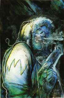 Stuart Sayger - Captain Cold Illustration Original Art (undated). Stuart Sayger breathes icy life into this -