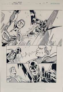 Bruno Redondo (Pencils and Inks) Original page - Justice League: General Mills - #4 page 9