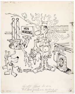 â€œSAD SACKâ€ COMIC BOOK COVERS #133/135 /136/138 ORIGINAL ART LOT OF FOUR. | Hake’s