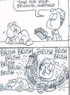 Davis, Jim - 1 Original preliminary page - Garfield - Sunday comic art - 1990 | Catawiki