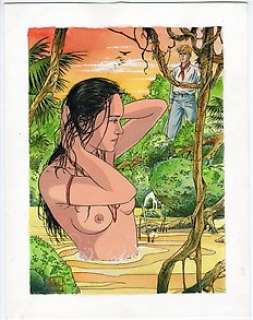 Stalner, Éric - 1 Original drawing - Fabien M. et nu | Catawiki