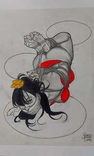 Franco Saudelli - 1 Original page - Bondage - Illustrazione Originale - Bondage - 2005 | Catawiki