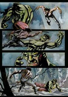 Caracuzzo, Giancarlo - 1 Original colour page - Hulk, Wolverine - 2011 | Catawiki