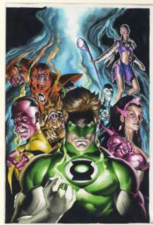 Migliari, Rodolfo | GREEN LANTERN Couverture originale Ã  l’encre de Chine | Cornette de St Cyr