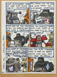 Brown, Jeffrey - 1 Original colour page - Incredible Change-Bots 2 - 2010 | Catawiki