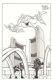 Thom Zahler - Love And Capes Toronto Convention Promo Art