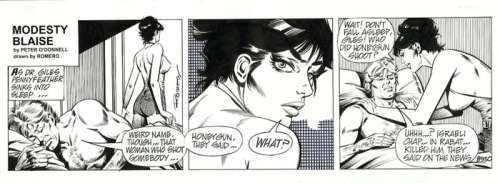 Enric badia Romero - 1 Original page - Modesty Blaise - strip #8950 | Catawiki