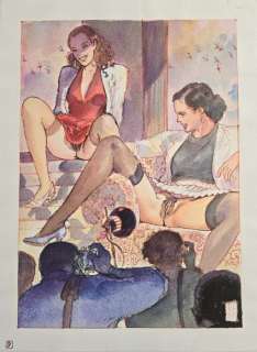 Manara, Milo - 1 Original colour drawing - Seduzioni - 1993 | Catawiki