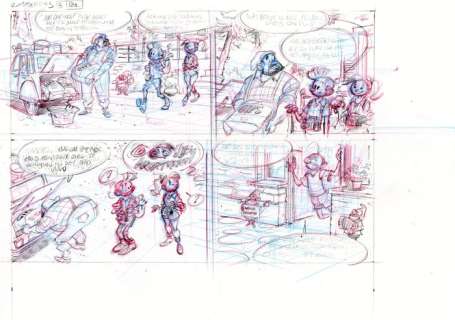 Cambré, Charel - 1 Original preliminary page - Robbedoes 3 - De Wolfman - 2018 | Catawiki