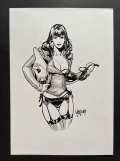 Emanuela Lupacchino - 1 Original drawing - Sexy Miss Rocketeer - 2010
