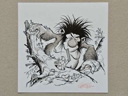 Valkema, Gerben - 1 Original drawing - Not All Bad: Ugly Troll - 2019 | Catawiki