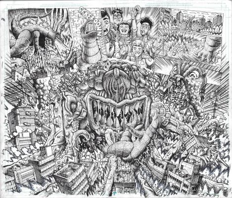 Jake Smith | Godzilla: War For Humanity - #4 Page DPS 6 & 7 | Kinetic Collectibles