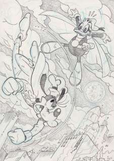 Julian Jordan - 1 Pencil drawing - Paperinik - Duck Avenger - "Sei un Traditore!" | Catawiki