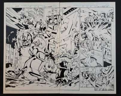 Bennett, Joe; Durruthy, Armando - 2 Original page - Nova - The Red Skull is on a.. Robot Rampage! - 1999 | Catawiki