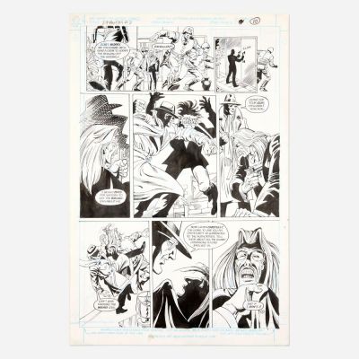 Lot 320 - Joe Orlando and Dennis Janke, Phantom #3 Story Page 10 Original Art (DC Comics, 1988) | Landry Pop Auctions