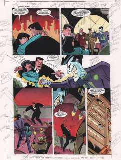 Joe Staton, Linda Medley, Terry Beatty - Batman & Superman Adventures: World‘s Finest #1 P.24 Color Guide Art - the Joker Vs. Bruce Wayne & Lois Lane - 1997