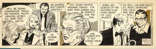 Prentice, John | Original ink Artwork for Rip Kirby (1976) | Catawiki