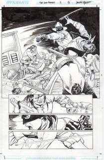 Sergio CARIELLO - Tavola per ‘The Lone Ranger’ #5 .  Cm. 27,5 x 43. Dynamite 2007.