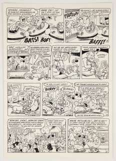 Willy Linthout (1953-) - Urbanus 55. De geest in de koffiepot. Originele plaat (p.5). Oost-Indische inkt. 27,7 x 42,1 cm.…