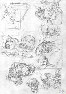 Giménez, Juan - 1 Original preliminary page - La Caste des Méta-Barons T4 - Oda la bisaïeule - 1997 | Catawiki