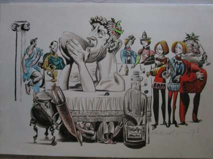 Mckean, Dave - 1 Original colour drawing - Bacchus - 2022 | Catawiki