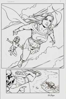 Ron Randall - Supergirl: Way of the World #1 Cover 2008 (Also Published As Supergirl Splash Page)