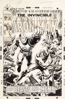 Frank Giacoia, Marie Severin - Ironman Issue 16 Page Cover