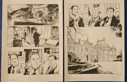 Raimondo, Luca - 6 Original page - Carnacki - "La chambre grise" - 2024 | Catawiki