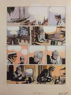 Pratt, Hugo - 1 Bleu de coloriage original - Corto Maltese | Catawiki