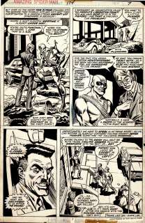 Ross Andru Jim Mooney - Amazing Spider-Man #174 P 7 (The Hitman, Jjj, Peter Parker, Harry Osborn, Flash Thompson!) 1977