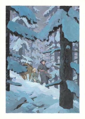 Grégoire Bonne | Illustration originale inédite - La demi-double femme | Daniel Maghen