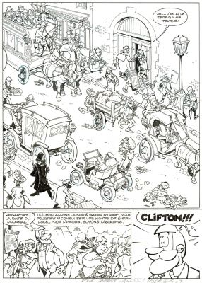 Rodrigue | Lot 471 - Clifton, Elémentaire mon cher Clifton !, planche originale à l’encre de chine. | Septimus