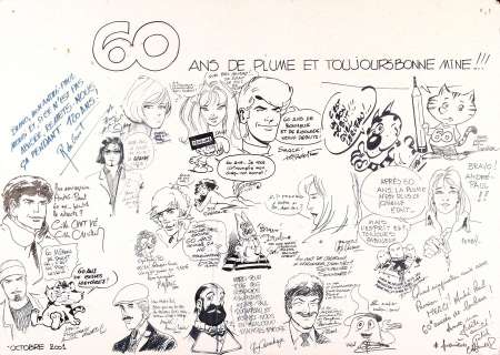 Collectif | Magnifique ensemble de dédicaces réalisées Ã … | Millon