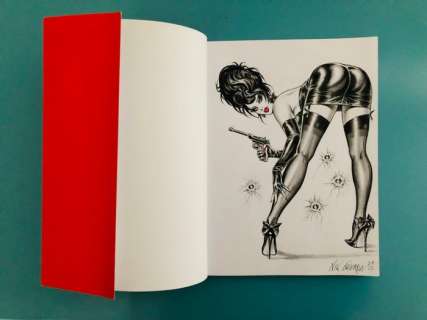 Nik Guerra - 1 Original drawing - Risate Criminali - Libro + disegno - 2024 | Catawiki