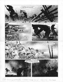 Steve Cuzor - Planche originale n°116 - Le combat d‘Henry Fleming