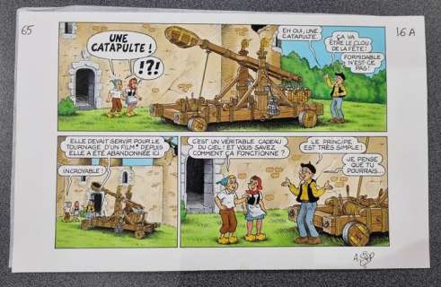 Sipp, André - Sylvain et Sylvette T65 - Il faut sauver Castel-bobeche (Demi-planche) - 1 Original page - 2020 | Catawiki