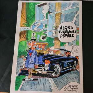 Jacot, Christian - 1 Original colour drawing - Spirou et Fantasio - 2021 | Catawiki