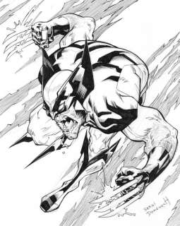 Domenech, Sergi Wolverine : La Rage Déchaînée - Original Ink Drawing – Hand Signed - Hand-Signed | Catawiki