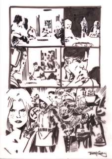 Barry Kitson - Page Layout in Ink on Tracing Paper - Dr. Doom, Modok, Baron Strucker, Apocalypse, High Evolutionary - Signed