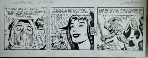 Larry Lieber - 1 Original page - Spider-Man - 7-9 - 1998