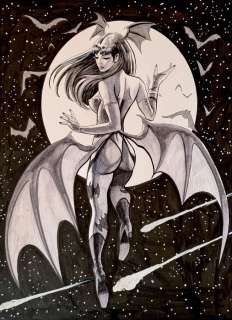 Candita, Giuseppe - 1 Original drawing - Morrigan - Tributo a DarkStalkers - 2025 | Catawiki