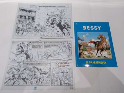 Bessy 6 - De paardedieven + originele pagina - sc - 1e druk (2009) | Catawiki