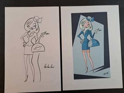 Lapone, Antonio - 1 Original drawing - Pan Am Line | Catawiki