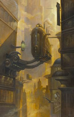 Didier Graffet - Steam Lines - Manhattan Transfer, peinture originale (2024)