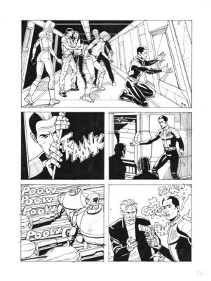 Bonazzi, Germano - 3 Original page - Nathan Never Gigante #10 - "I ribelli di marte" - 2000 | Catawiki