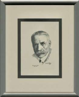 Dulieu, Jean - 1 Original drawing - vrij werk - "Portret Edward Elgar" (1987) | Catawiki
