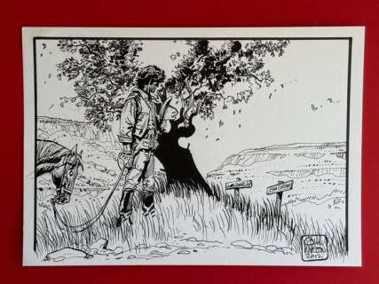 Wilson, Colin - 1 Original drawing - Blueberry - In Memoriam of Jean Giraud und Jean-Michael Charlier - 2012 | Catawiki