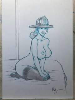 Malfin, Nicolas - 1 Original drawing - Pompière - 2025 | Catawiki