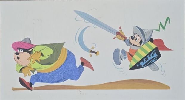 Carpi , Giovan Battista - 1 Original drawing - Topolino e Gambadilegno | Catawiki