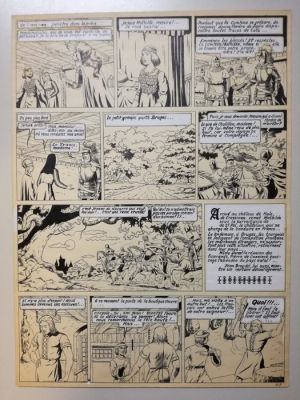 De Moor, Bob - 1 Page originale + album de luxe - De Leeuw van Vlaanderen / Le Lion de Flandre - (p.34) - 1949 | Catawiki